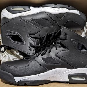 Jordan Black and White Speckled Sneakers